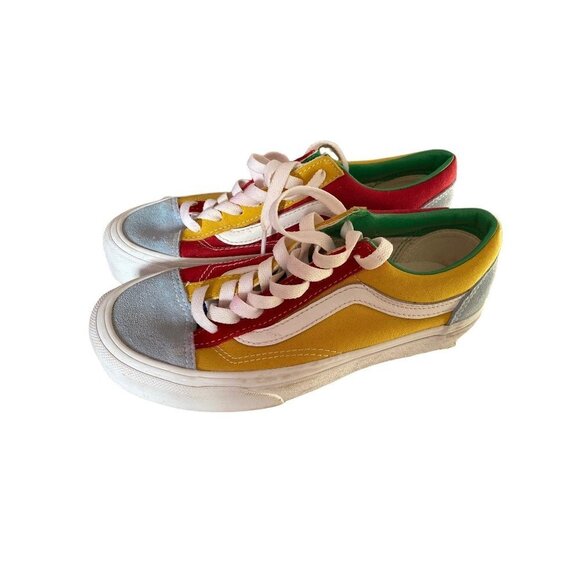 Vans Yatch club Old Skool color block low top lace-up skate shoes canvas 5.5 - Picture 8 of 9